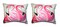 Pair Of Betsy Drake Betsy's Flamingos Small Outdoor/Indoor Pillows 11 X 14